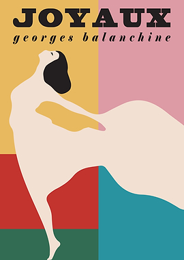 Colorful Ballet Poster