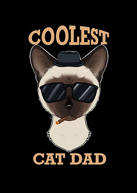 Coolest Siamese Cat Dad
