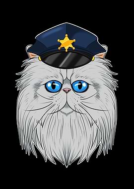 Police Persian Cat