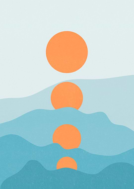 Abstract Moon Minimalist