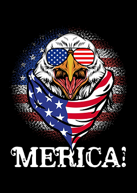 Patriotic Eagle Merica