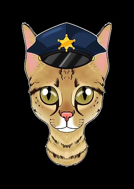 Police Savannah Cat