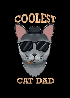 Russian Blue Cat Dad