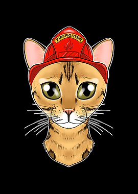 Firefighter Bengal Cat