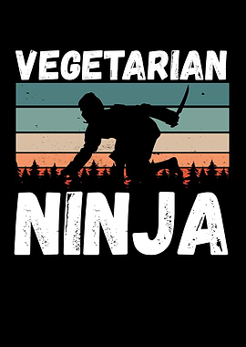 Vegetarian ninja vintage