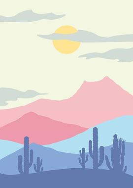 Colorful Mountain Cactus