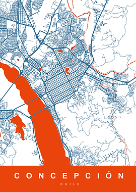 CONCEPCION Map CHILE
