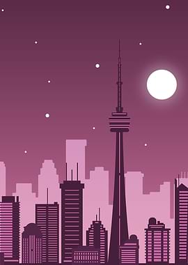 Canada Toronto Night View