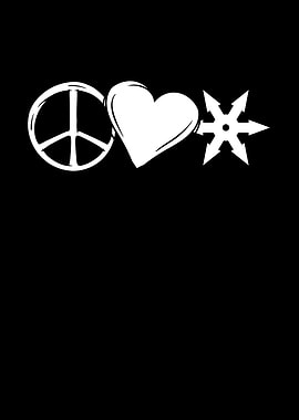 Peace heart ninja
