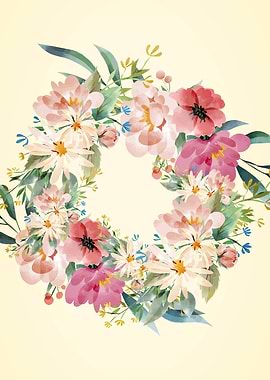 Watercolor Flower Bouquet