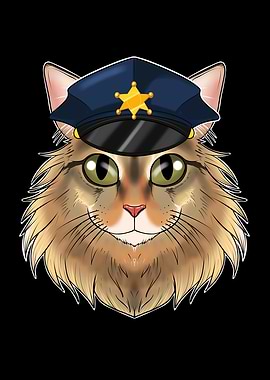 Police Siberian Cat