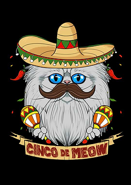 Cinco de Mayo Persian Cat