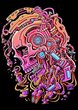 Sandnest Cyborg Skull