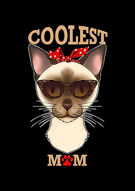 Burmese Cat Mom I Coolest