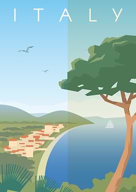 Italy Landscape Seashore