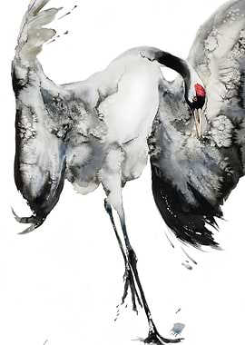 Prancing Crane