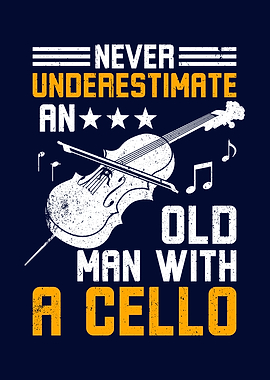 Old Man With Cello