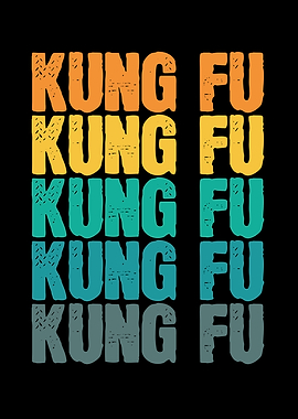 Colourful Kung fu martial