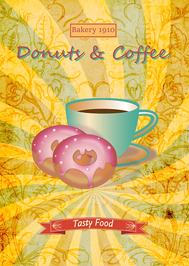 Donuts Coffee Vintage