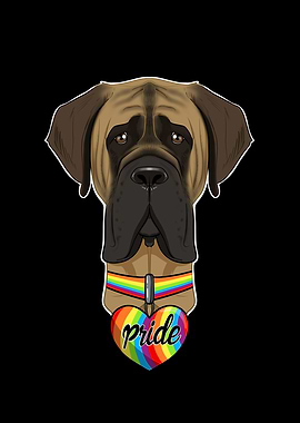 Mastiff LGBTQ Flag I Gay