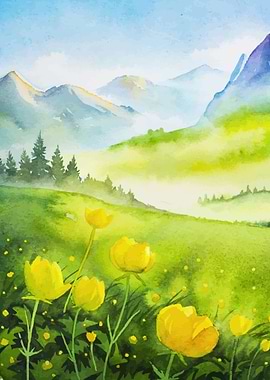 Spring Marigold Flowers