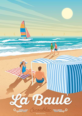 La Baule France Art Print
