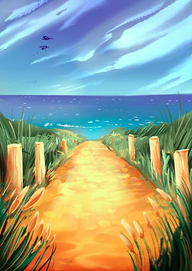 Way to the Sea Beach