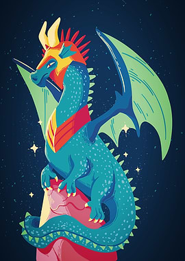 Fantasy Dragon Knight