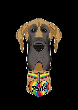 Great Dane LGBTQ Flag