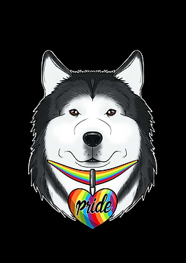 Husky LGBTQ Flag I Gay