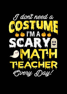 Scary Math Teacher costume