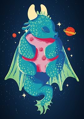 Creative Dragon in Space