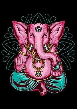 Pink Elephant Meditate