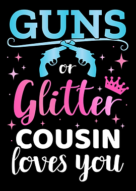 Gender reveal guns or glit