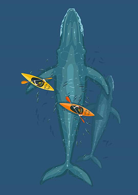 Canoes on whale family