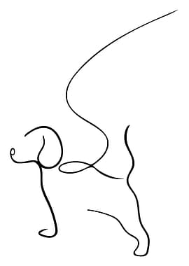 Dog Line Art Minimal