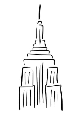 New York Line Art Minimal