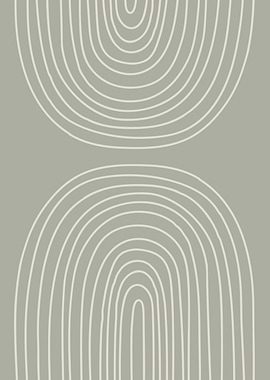 Bohemian rainbow line art