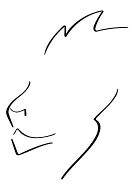 Lion Line Art Minimal