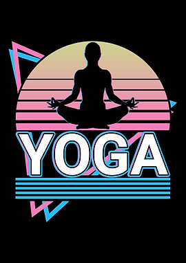 Yoga Meditation Yogi Retro