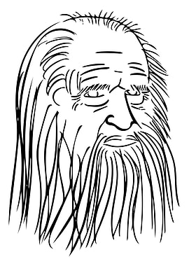 Leonardo Da Vinci Line Art