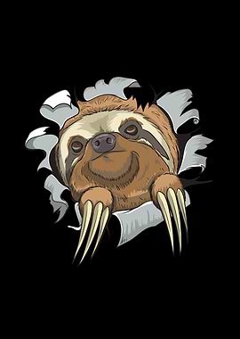 Cute Sloth Lazy Animal