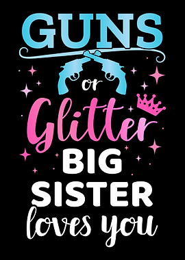 Gender reveal guns or glit