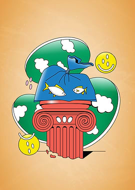 Abstract Still Life Fish