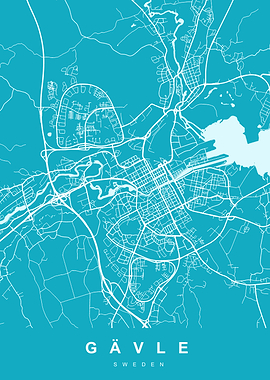 GAVLE Map SWEDEN