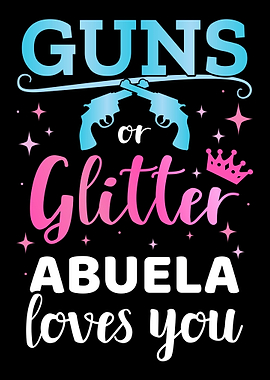 Gender reveal guns or glit