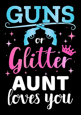 Gender reveal guns or glit