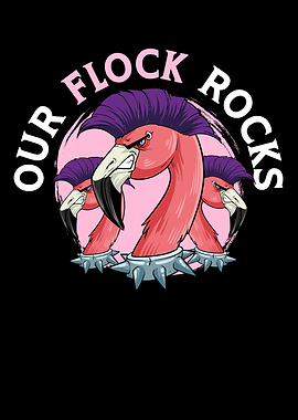 Our Flock Rocks Flamingo
