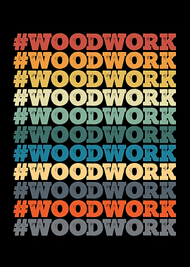 Woodwork in colorful color