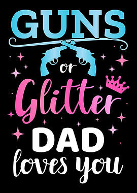 Gender reveal guns or glit